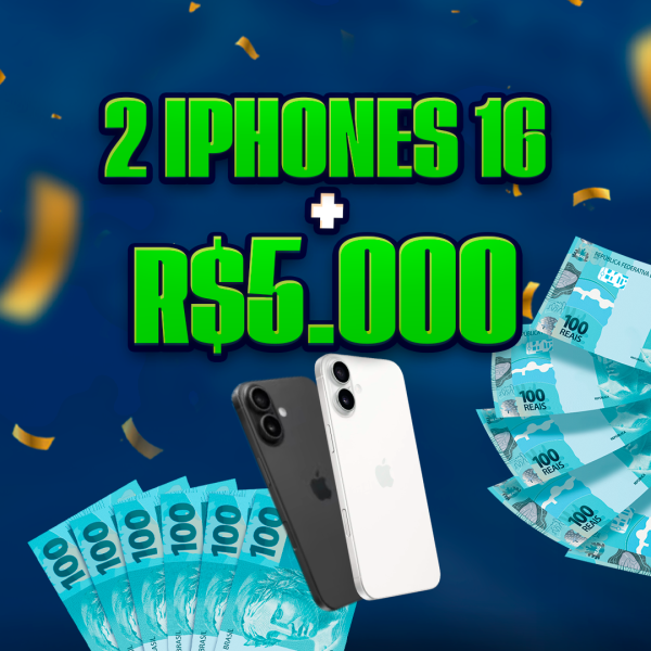 Sorteio 2 Iphones 16 